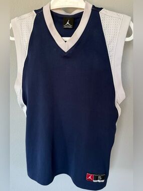 Vtg Nike Air JORDAN Jumpman Jordan Jersey AUTHENTIC Navy Blue Size Small